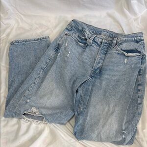 Old Navy Classic Blue Distressed Women Jeans